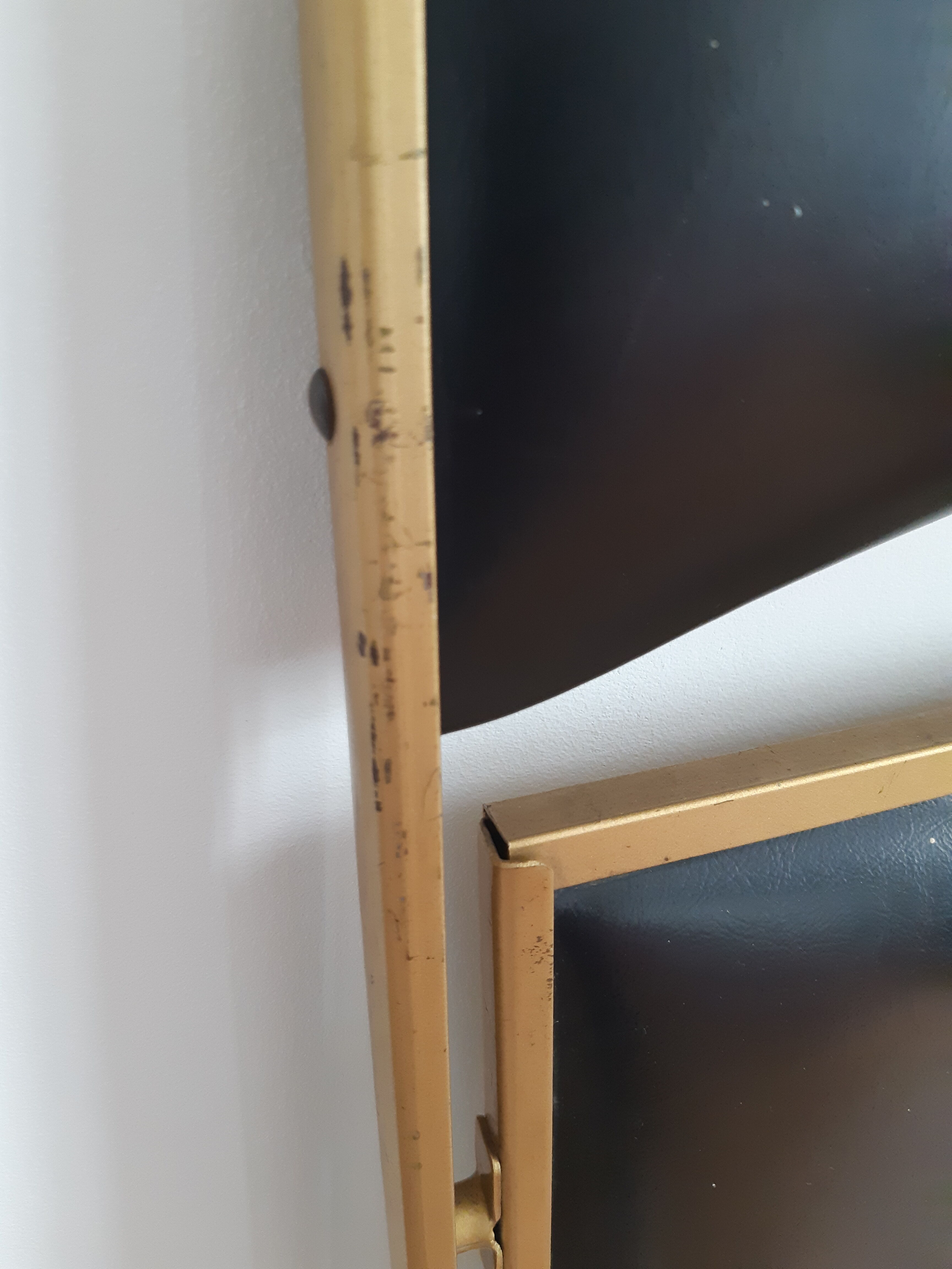 Lot de 2 chaises pliantes skai et métal