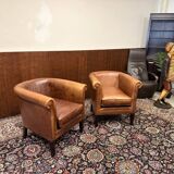 Sheep Leather Laura Ashley Armchair Set