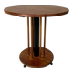 Vintage teak table with 6 narrow and 1 wide style, 1980s.