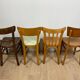 4 mismatched bistro chairs