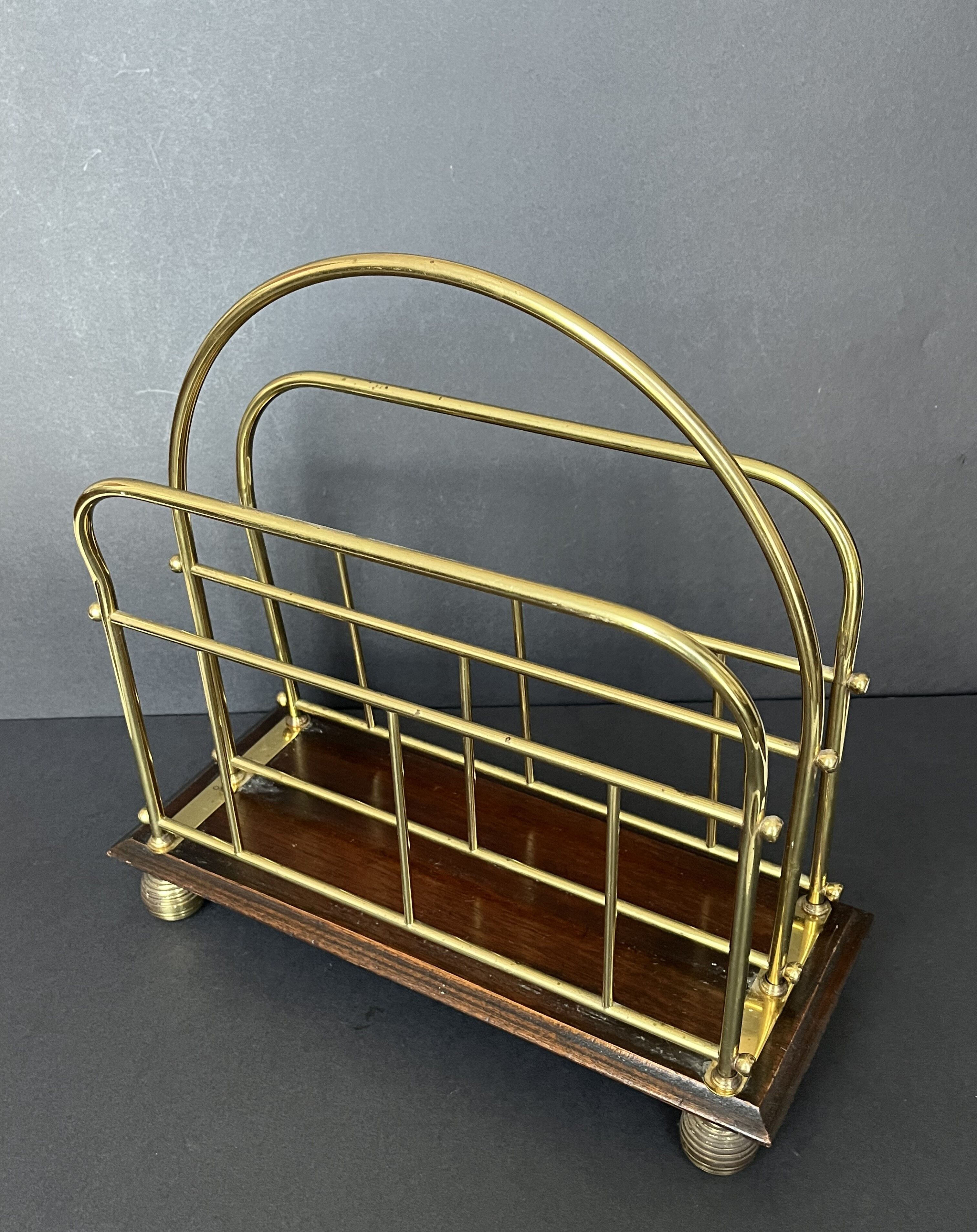 Vintage magazine door in gold metal