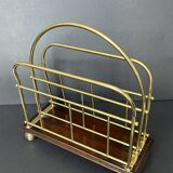 Vintage magazine door in gold metal