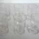 Lot de 6 verres à vin en cristal taillé vintage.