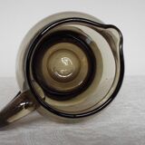 Smoked glass pitcher