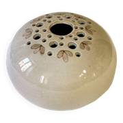 Vase pique fleurs en céramique vernissée