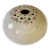 Vase with flowers in glazed ceramic