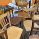 Set of 30 vintage bistro and restaurant chairs