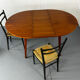 Mid-Century Danish Design Modernist extendable round dining table, 19