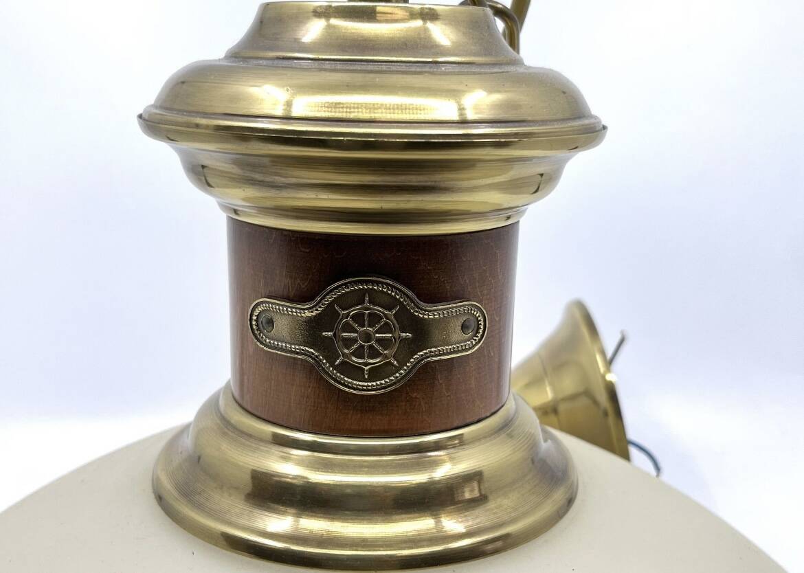 Suspension of marine in gilded brass by Jean Paul Ryckaert