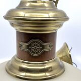 Marine pendant light in gilded brass Jean Paul Ryckaert