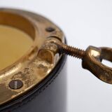 Vintage Dunhill Leather and Brass Cigar Humidor, 1960s