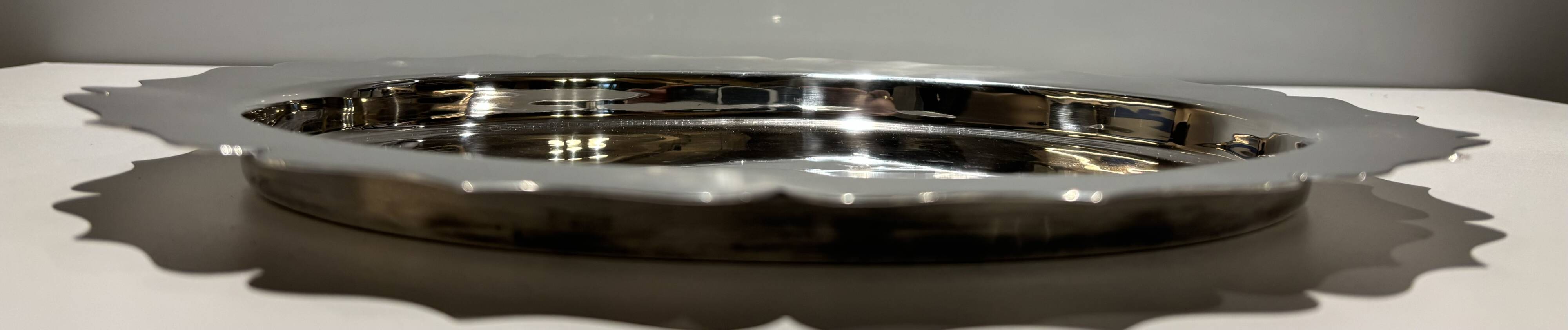 Vintage oval silver-plated tray J.B. Chatterley & Sons – Birmingham
