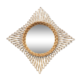 Rattan mirror