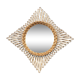 Rattan mirror