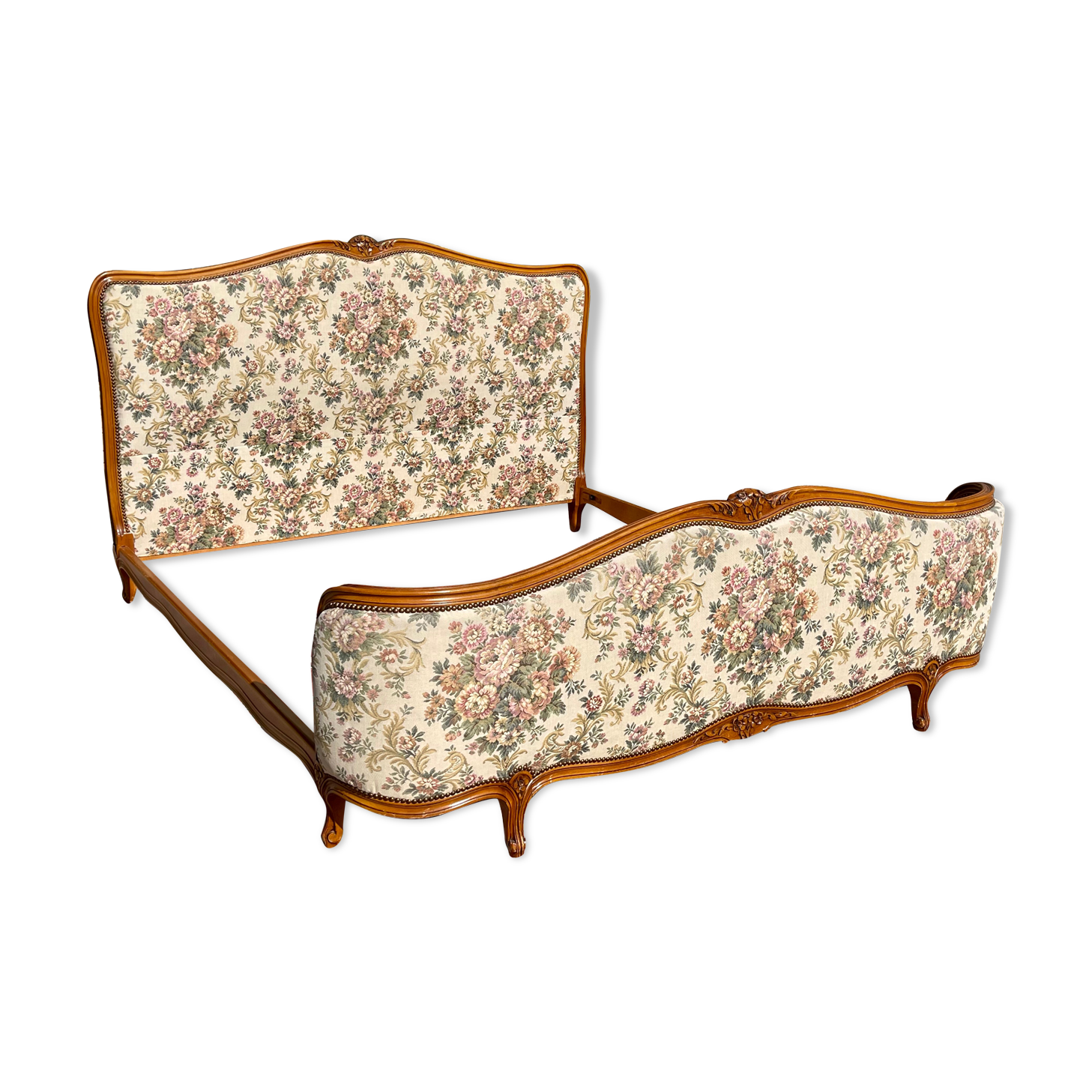 Louis XV style cherry bed