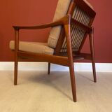 Norwegian teak lounge chair by Fredrik Kayser for Vatne, 1960s