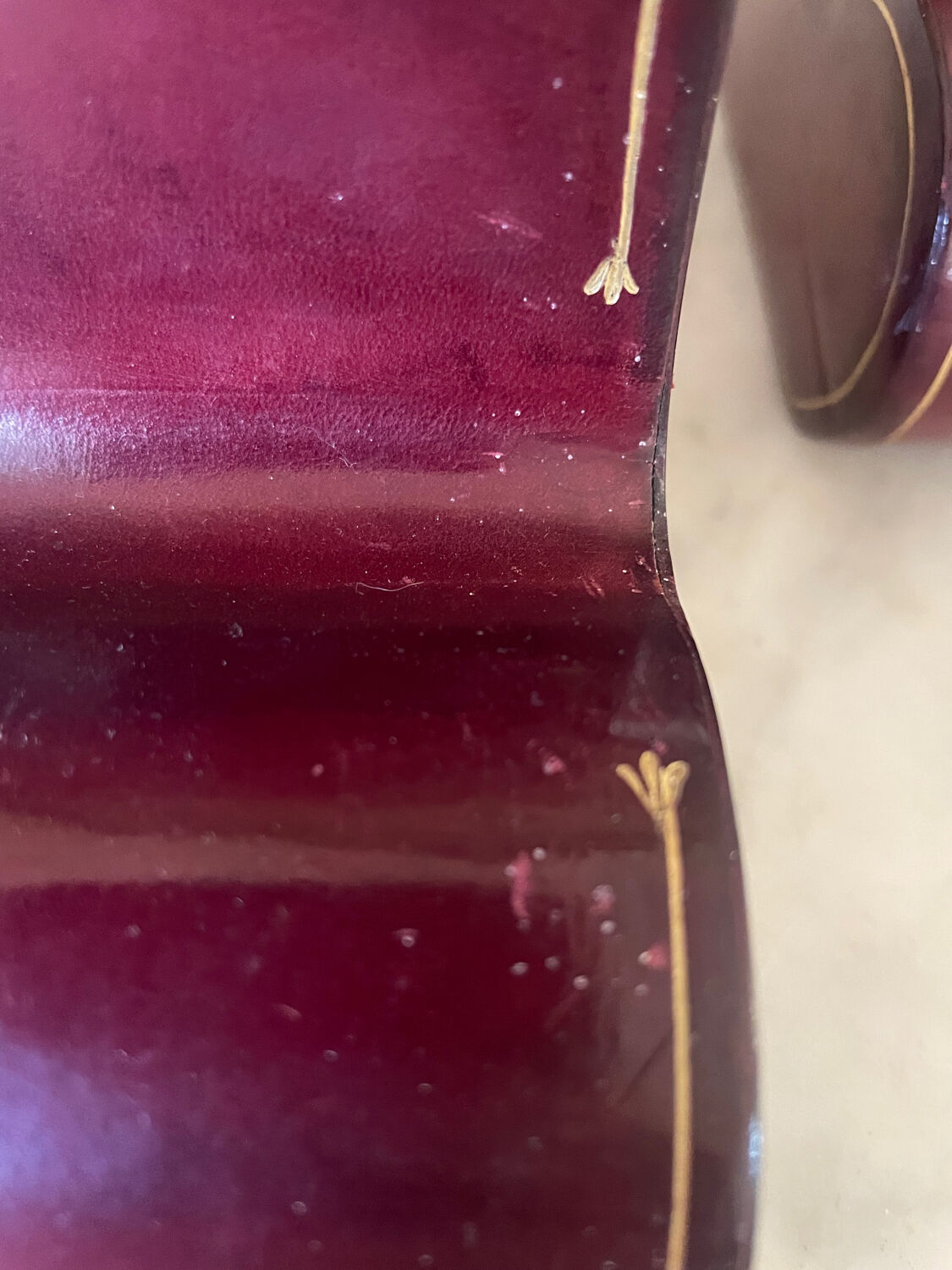 Pair of Italian leather bookends from the 60s