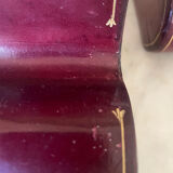 Pair of Italian leather bookends from the 60s