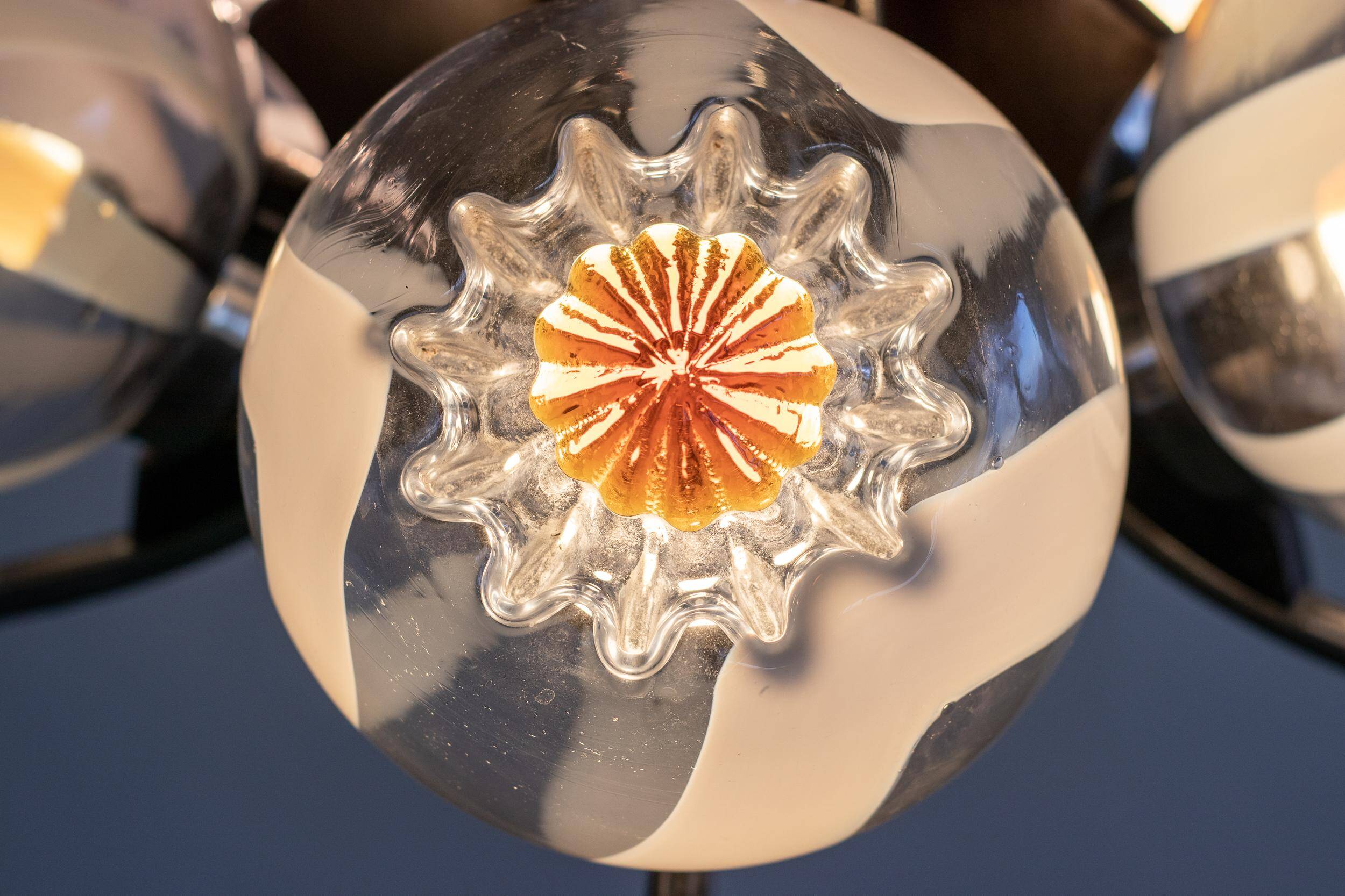 Murano glass chandelier by Mazzega, Italy, 1970