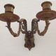 Pair of French Antique Signed GAVEAU 12 Double Piano Candle Sconces