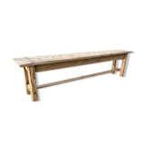 Sanded wood farm bench