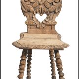 Carved oak chair