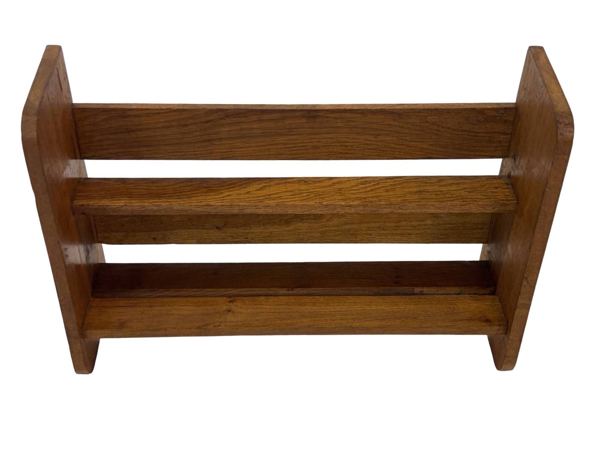 Vintage wooden standing bookcase from the 1950s