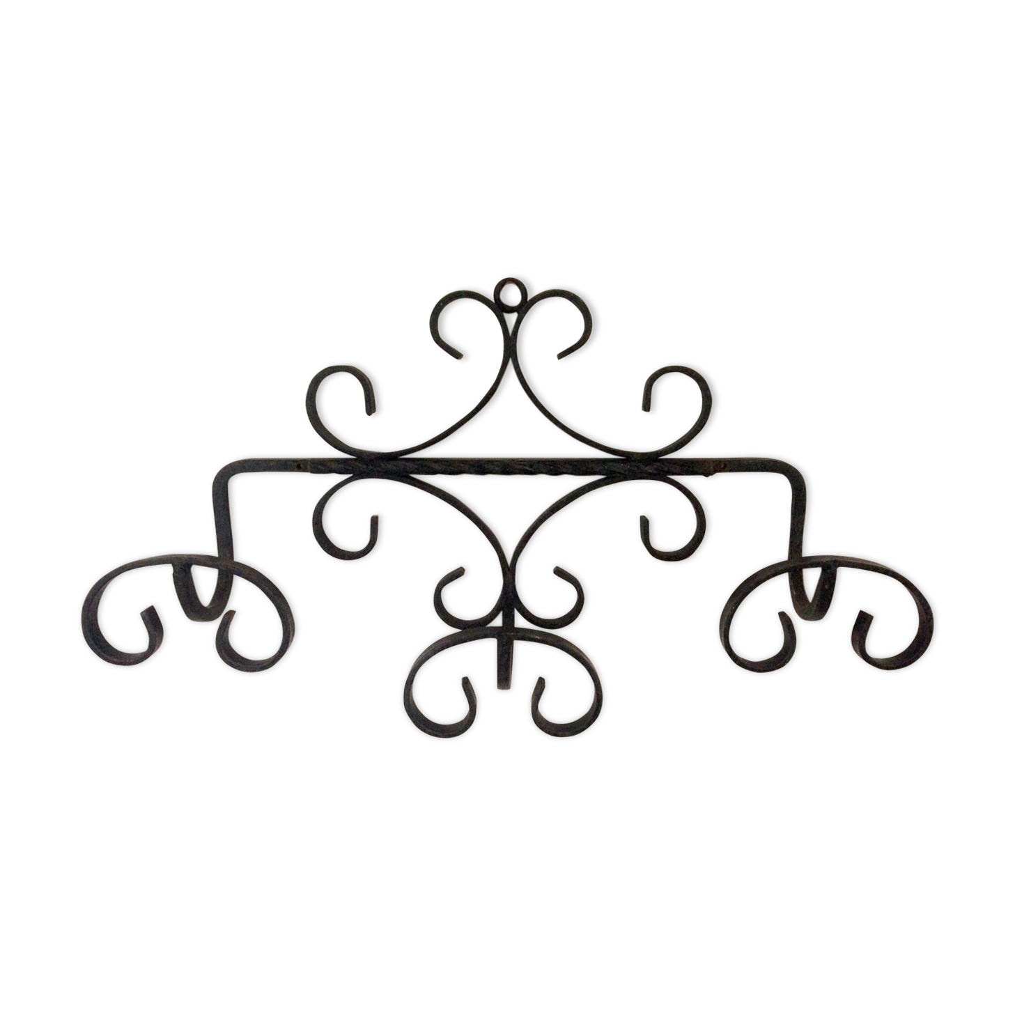 Door coats iron forged 3 hooks