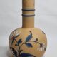 Vase boule en faïence fine à décor floral, Manufacture Burée Paris fin XIXe