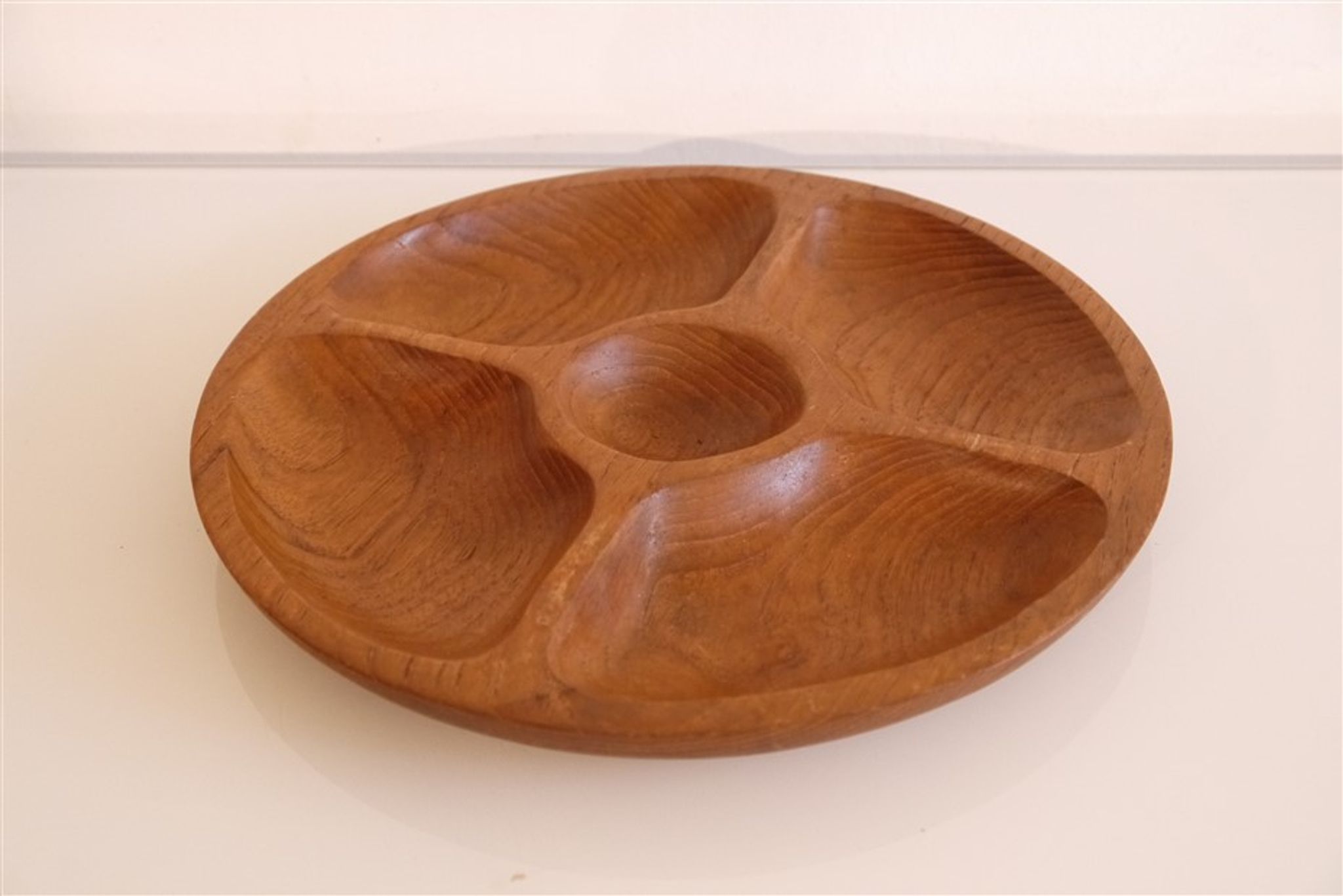 Plateau vintage danois en teck 1960