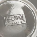 Six vintage iridescent pastel arcopal opaline cups