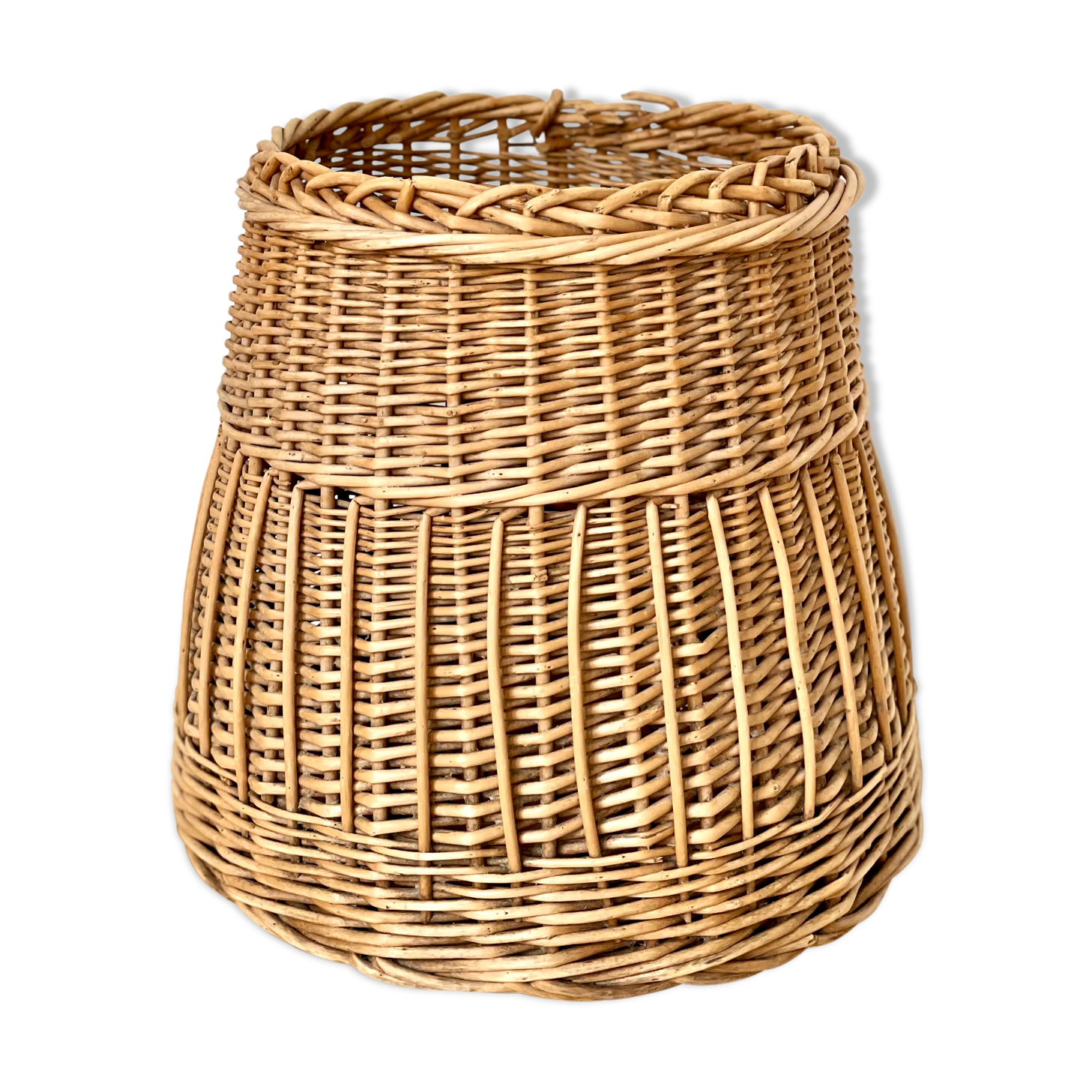 Vintage Rattan Pot Cache