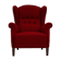 50s, Danish design, refurbished chair, furniture wool, mahogany wood