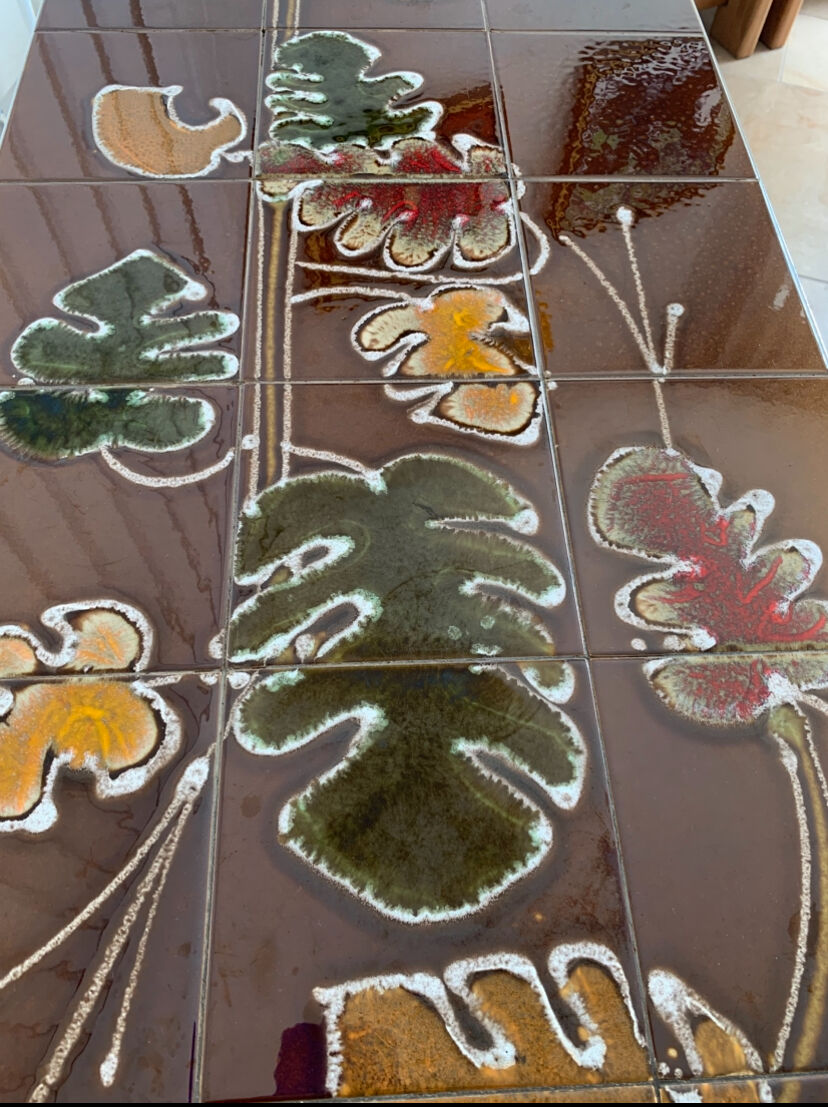 Vintage 70s ceramic coffee table