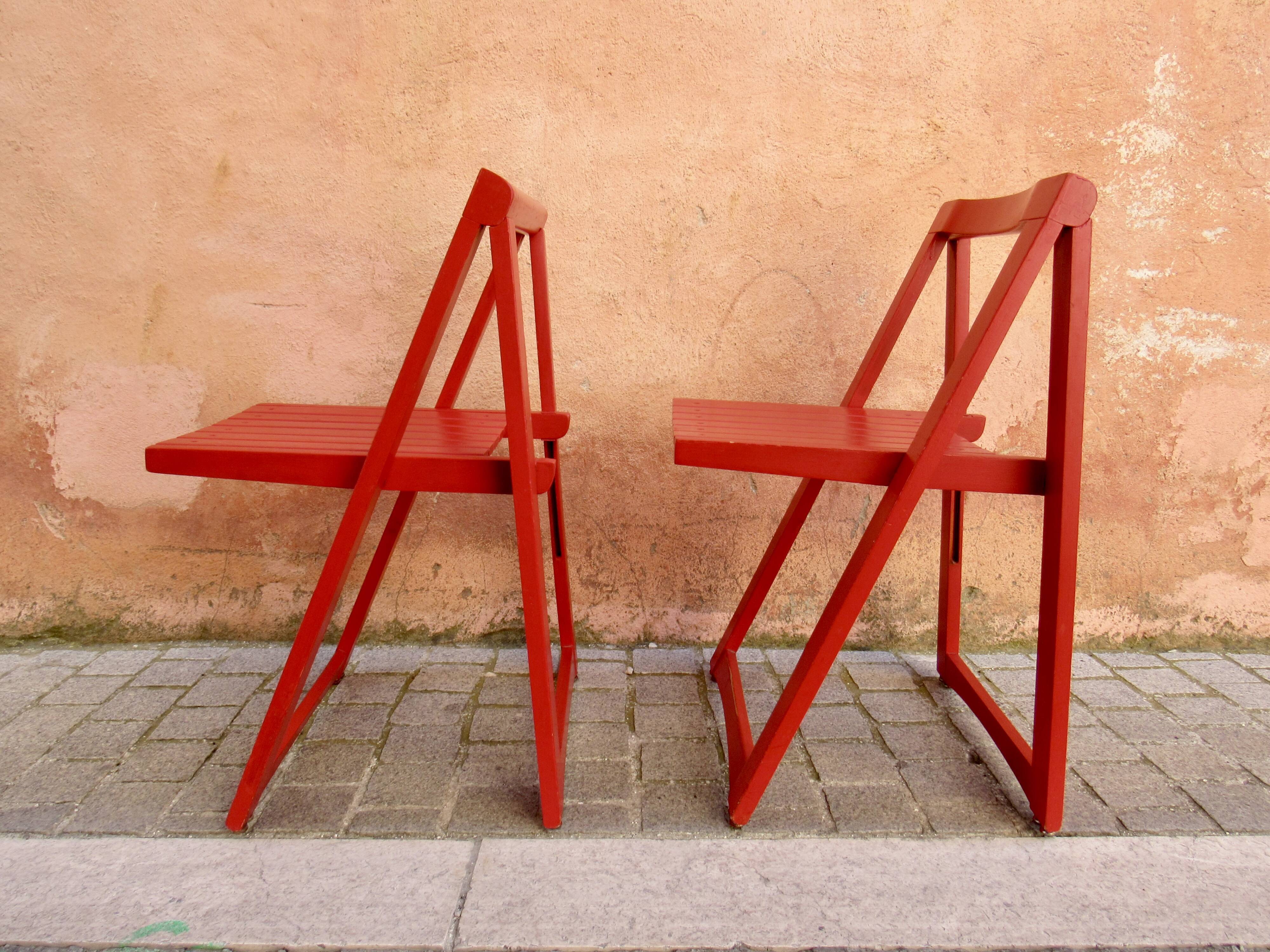 Pair of folding chairs, vintage Habitat