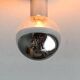 Vintage German ceiling lamp in chrome and glass from the space age by Motoko Ishii for Staff, 1970s.
