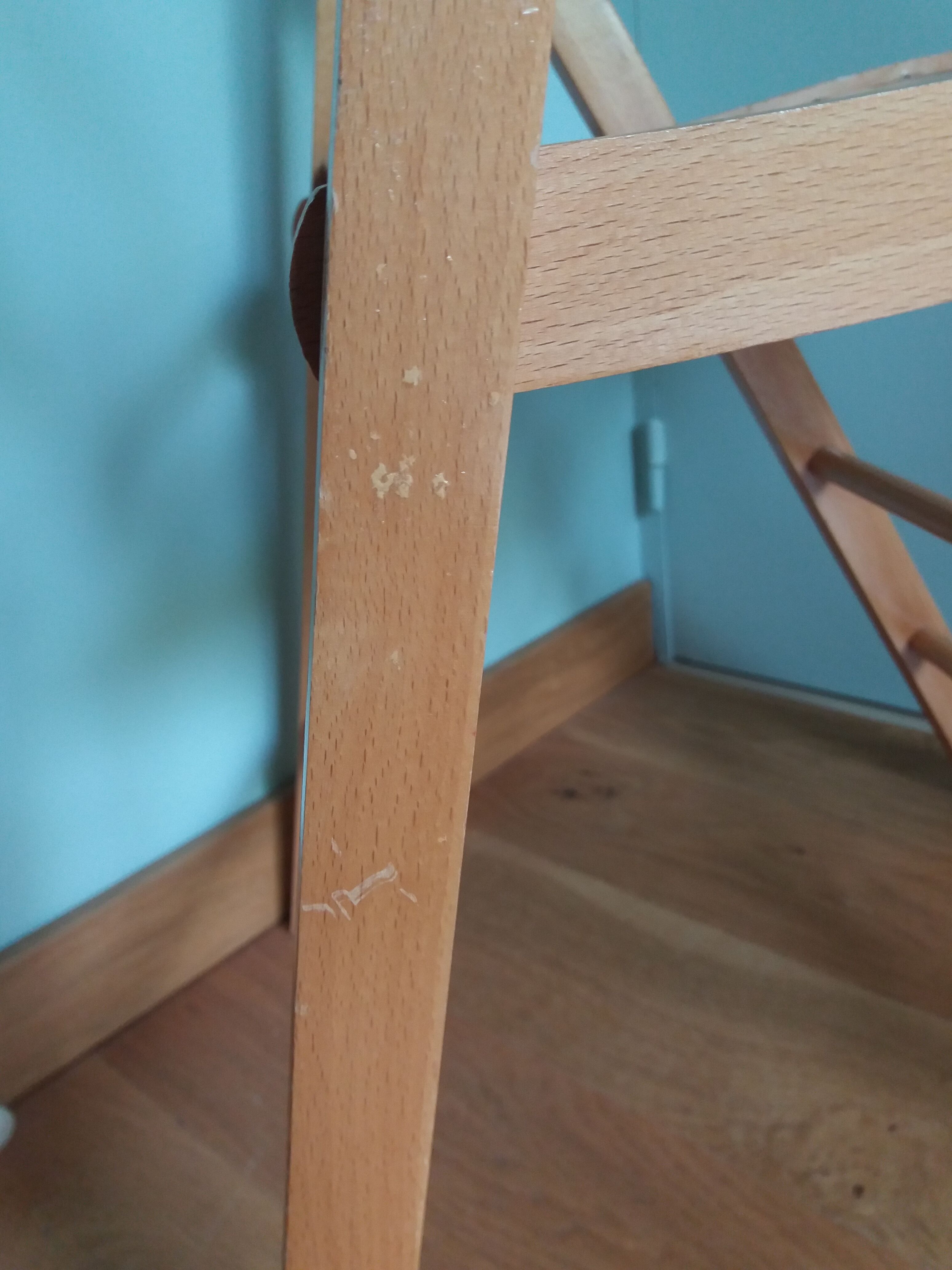 Wooden folding chair