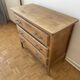 Natural wood chest of drawers