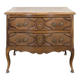Louis XV style neo-rustic curved chest of drawers