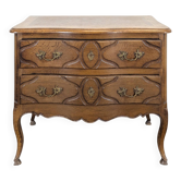 Louis XV style neo-rustic curved chest of drawers