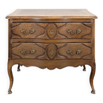 Commode galbée de style Louis XV néo rustique