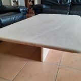Travertine coffee table