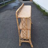 Vintage rattan shelf
