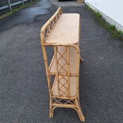 Vintage rattan shelf