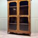 Louis xv style marquetry glass bookcase xix eme century