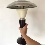 Art Deco mushroom lamp in bakelite and chrome
