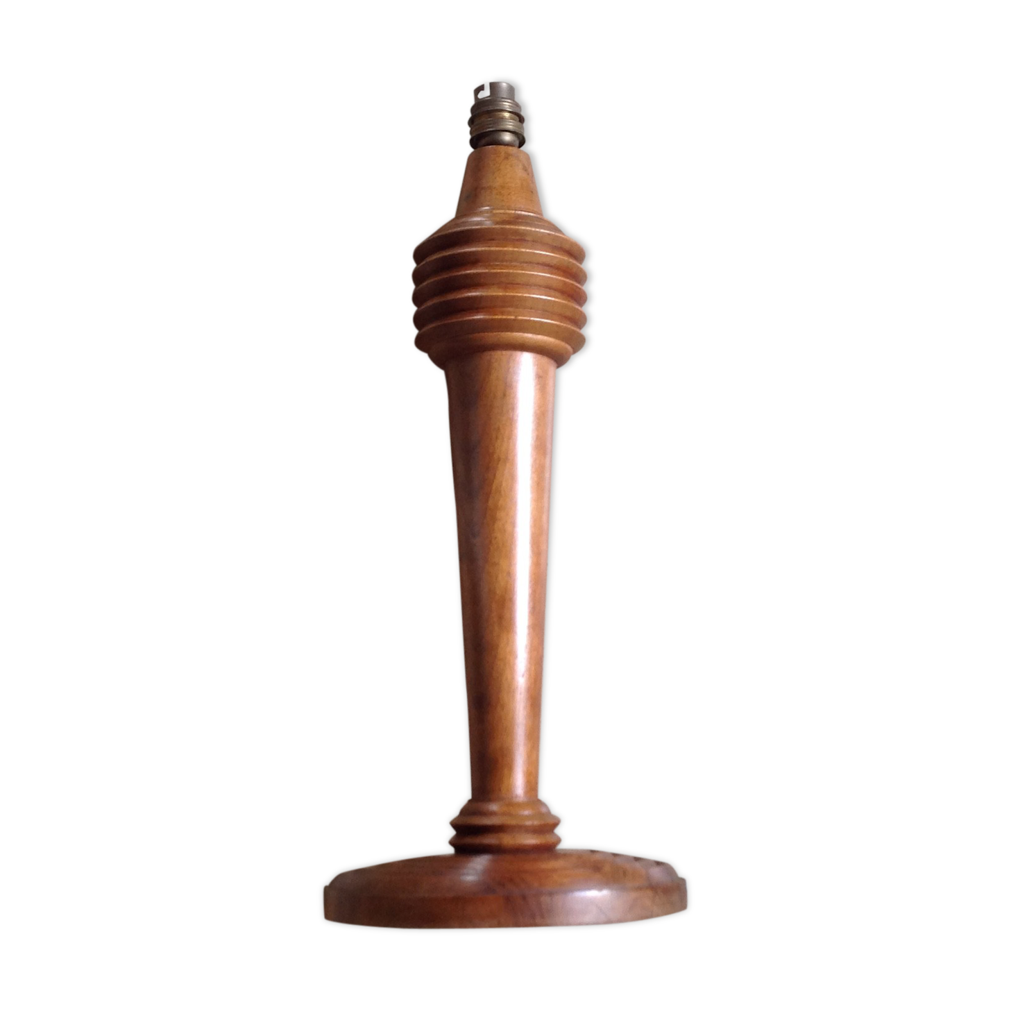 Wooden lamp foot