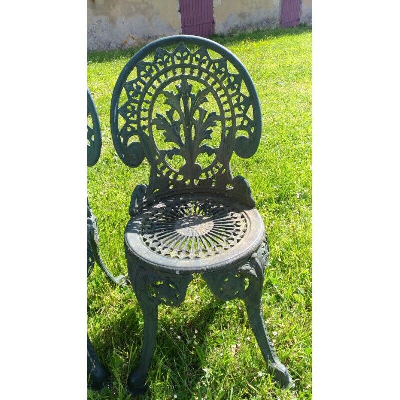 Garden iron chairs