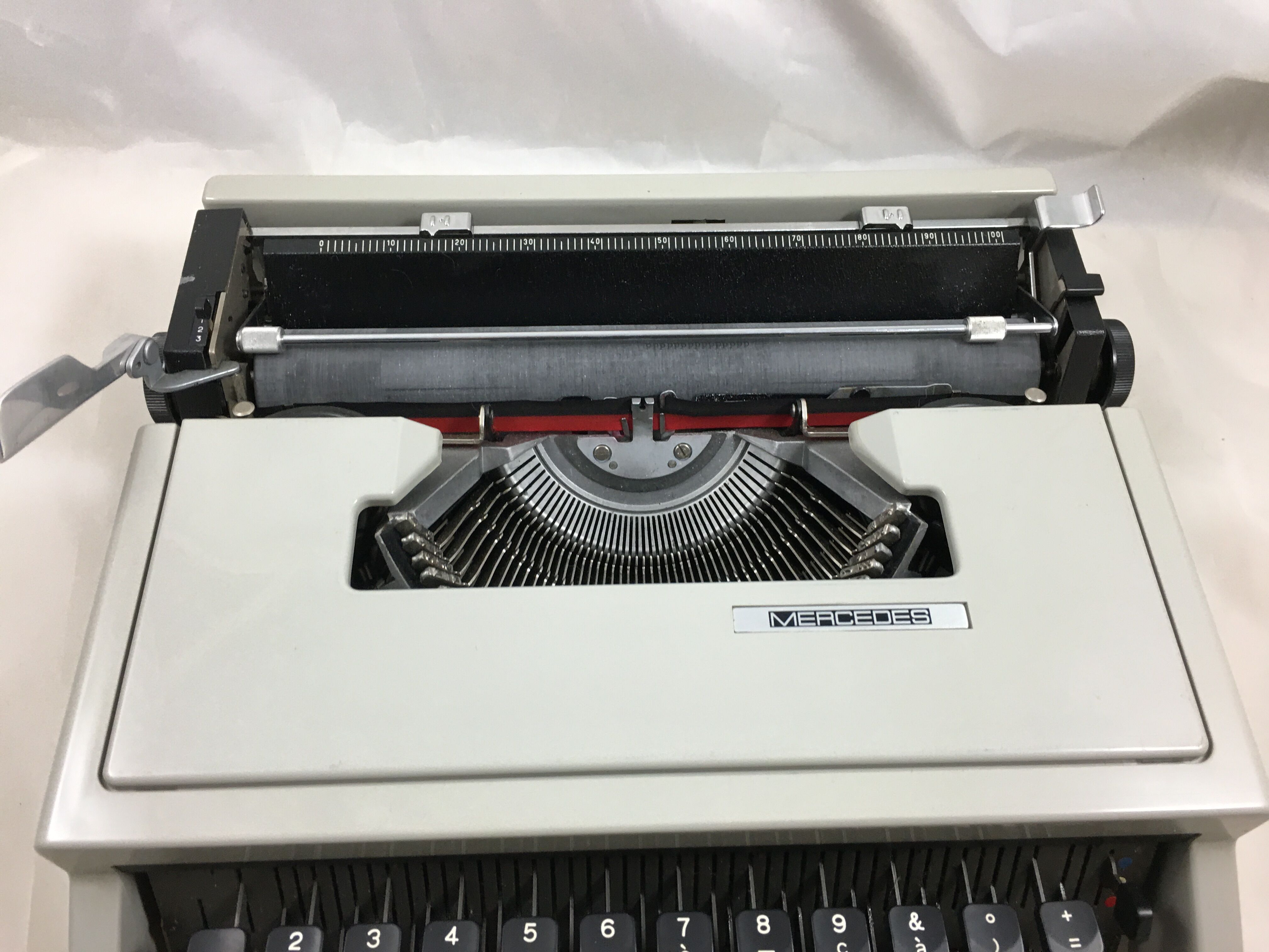 Mercedes portable typewriter with suitcase