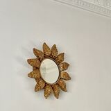 Sun mirror in gilded wood 1960